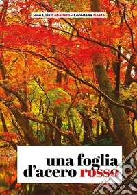 Una foglia d'acero rosso libro
