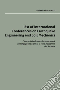List of international conferences on earthquake engineering and soil mechanics libro