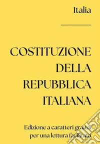 Costituzione della Repubblica Italiana libro