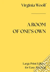 A room of one's own libro