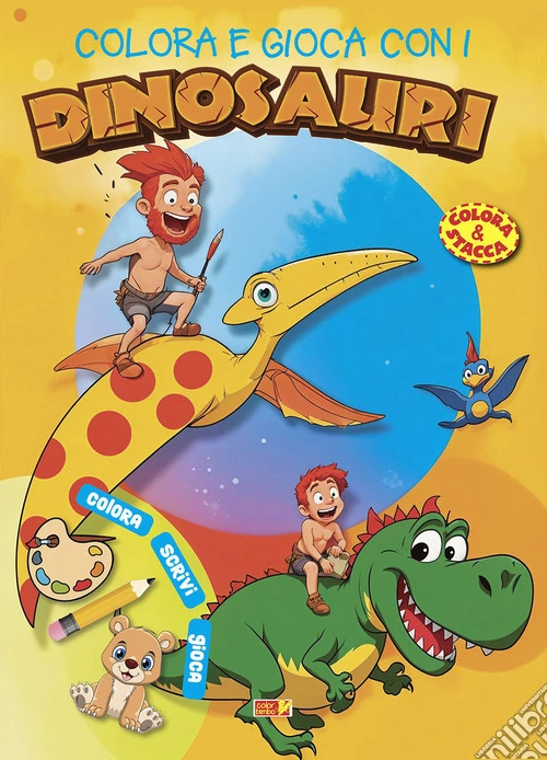 Colora e gioca con i dinosauri