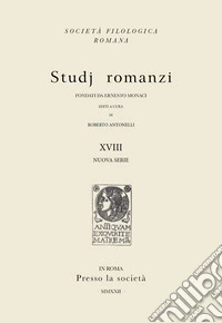 Studj romanzi. Nuova serie (2022). Vol. 18 libro
