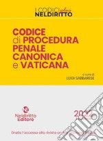 Codice di procedura penale canonica e vaticana libro