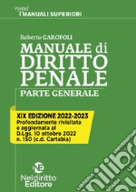 Manuale di diritto penale. Parte generale libro