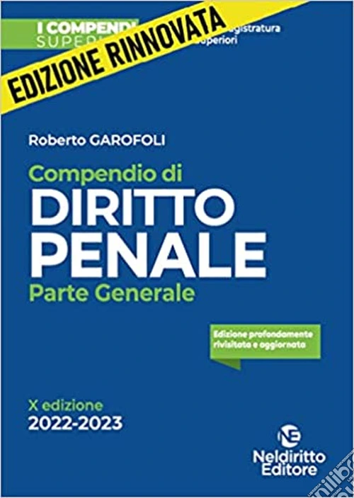 Compendio di diritto penale. Parte generale