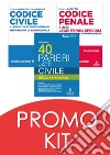 Kit esame avvocato speciale praticante 2022/2023: Codice civile-Codice penale-40 pareri di diritto civile libro