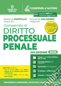 Compendio di procedura penale 2026 libro