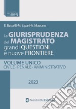 La giurisprudenza del magistrato. Grandi questioni e nuove frontiere. Civile, penale, amministrativo