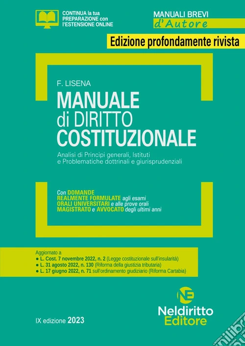 Manuale di diritto costituzionale