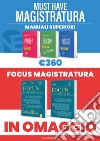 Must have magistratura: Kit 3 Manuali superiori + 2 Focus libro