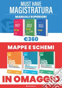 Must have magistratura: Kit 3 Manuali superiori + 3 Mappe e Schemi libro