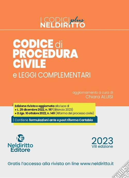 Codice di procedura civile e leggi complementari