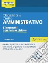 Dispensa di diritto amministrativo. Elementi con parole chiave libro