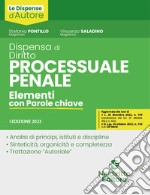 Dispensa di diritto processuale penale. Elementi con parole chiave libro