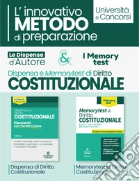Kit dispensa d'autore: Dispensa di diritto costituzionale-Memorytest di diritto costituzionale. L'innovativo metodo di preparazione libro