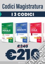 Kit codici magistratura 2023. Codice civile+Codice penale+Codice amministrativo libro