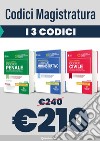 Kit codici magistratura 2023. Codice civile+Codice penale+Codice amministrativo libro