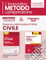 Kit le dispense d'autore: Dispensa di diritto civile. Elementi con parole chiave-Memorytest di Diritto Civile