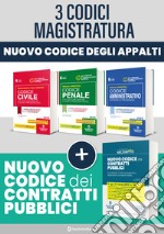 Concorso Magistratura 2023. Kit 3 codici: Codice Civile-Codice Penale-Codice Amministrativo-Il nuovo codice dei contratti pubblici e allegati. D.Lgs. 31 Marzo 2023, N. 36 libro