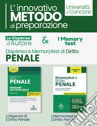 Kit dispensa di diritto penale + Memory test di penale libro