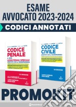 Kit codici esame avvocato 2023: Codice civile-Codice penale annotati con la giurisprudenza libro