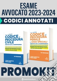 Kit Codici Esame Avvocato 2023: Codice procedura civile annotato con la giurisprudenza-Codice procedura penale libro