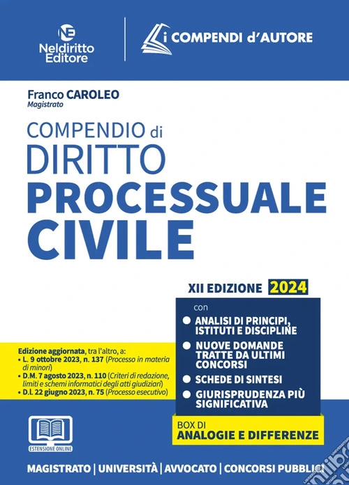 Compendio di diritto processuale civile. Con espansione online