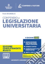 Compendio di legislazione universitaria 2024 libro