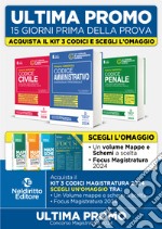 Kit codici normativi magistratura 2024: Codice normativo di Diritto Civile-Codice Normativo di Diritto Penale-Codice Normativo di Diritto Amministrativo libro