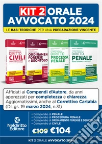 Speciale Orale Avvocato kit 4 compendi (Civile, Ordinamento forense + Penale + Procedura Penale) libro