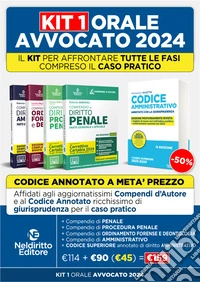 Speciale Orale Avvocato kit 4 compendi (Amministrativo, Ordinamento forense + Penale + Procedura Penale + Codice Amministrativo Annotato 2023) libro