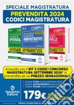 Concorso Magistratura Settembre 2024: prevendita del kit dei Codici normativi civile, penale e amministrativo libro