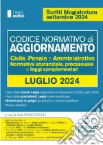 Codice normativo di aggiornamento. Civile, penale e amministrativo. Normativa sostanziale, processuale e leggi complementari. Luglio 2024 libro