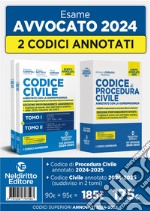 Kit Codice civile + Procedura civile annotato con la giurisprudenza per l'esame di avvocato 2024 libro