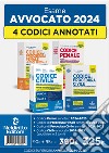 Kit 4 Codici annotati con la giurisprudenza per l'esame di avvocato 2024-2025. Nuova ediz. libro