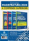 Kit 4 compendi suoperiori: compendio superiore di penale parte speciale + penale parte generale + di civile + di amministrativo 2024/2054 per concorso magistratura e concorsi superiori libro