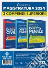 Kit 3 compendi superiori di Civile, Penale e Amministrativo 2024. Per il concorso in magistratura e i concorsi superiori libro