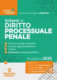 Schemi di diritto processuale penale 2025 libro