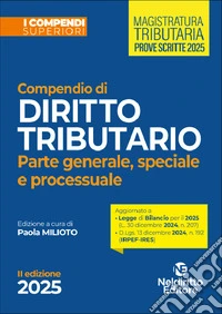 Compendio superiore di diritto tributario 2025 libro