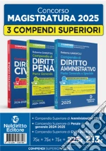 Kit 3 compendi superiori 2024/2025 con Civile, Penale e Amministrativo libro