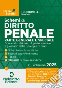Schemi di Diritto Penale 2025. Parte generale e speciale libro