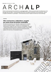 ArchAlp. Rivista internazionale di architettura e paesaggio alpino (2026). Vol. 16 libro