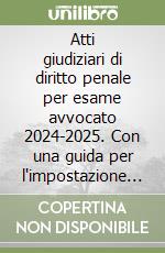 Atti giudiziari di diritto penale per esame avvocato 2024-2025. Con una guida per l'impostazione degli atti giudiziari libro