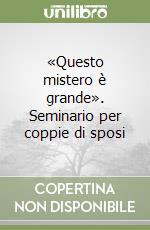 «Questo mistero è grande». Seminario per coppie di sposi libro