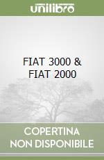 FIAT 3000 & FIAT 2000 libro