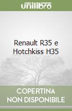 Renault R35 e Hotchkiss H35 libro
