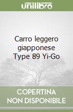 Carro leggero giapponese Type 89 Yi-Go libro