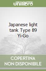 Japanese light tank Type 89 Yi-Go libro
