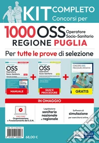 Kit completo 1000 OSS Regione Puglia. Operatore sanitario. Con video corso e software di simulazione libro
