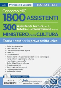 Concorso MIC 1800 assistenti 300 assistenti tecnici per la tutela e la valorizzazione libro